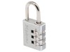 MasterLock Aluminium 30mm 3 Digit Combination Padlock