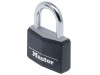 Master Lock Aluminium Black Vinyl Cover 40mm Padlock 4-Pin