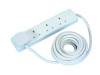 Masterplug 4 Gang Extension Lead 5 Meter 13a White