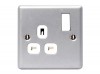 Masterplug Metal Clad Switched Socket 1-Gang 13A