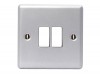 Masterplug Metal Clad 2-Way 2-Gang Light Switch