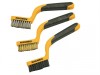 Roughneck Narrow Brush Set of 3 Soft Grip