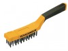 Roughneck Carbon Steel Wire Brush Soft Grip  300mm 12in