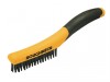 Roughneck Shoe Handle Wire Brush Soft Grip  250mm 10in