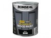 Ronseal 10 Year Weatherproof Wood Paint Black Gloss 750ml