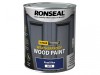 Ronseal 10 Year Weatherproof Wood Paint Royal Blue Satin 750ml