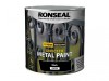 Ronseal Direct to Metal Paint Black Gloss 2.5 litre