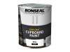 Ronseal One Coat Cupboard Paint White Gloss 750ml