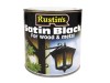 Rustins Satin Black Paint Quick Drying 1 Litre