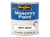 Rustins Quick Dry Masonry Paint Matt White 250ml
