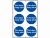 Scan Fire Door Keep Shut - PVC (200 x 300mm)