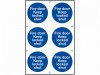 Scan Fire Door Keep Locked Shut - PVC 200 x 300mm