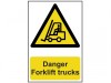 Scan Danger Forklift Trucks - PVC (200 x 300mm)