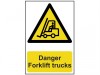 Scan Danger Forklift Trucks - PVC (200 x 300mm)