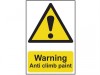 Scan Warning Anti Climb Paint - PVC (200 x 300mm)