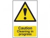 Scan Caution Cleaning In Progress - PVC 200 x 300mm