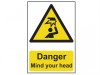 Scan Danger Mind Your Head - PVC 200 x 300mm