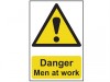 Scan Danger Men At Work - PVC (200 x 300mm)