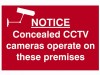 Scan Notice Concealed CCTV Cameras Operate On These Premises - PVC (300 x 200mm)