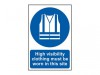 Scan High Visibility Jackets Must Be Worn In This Site - PVC Sign 200 x 300mm