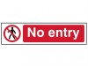 Scan No Entry - PVC 200 x 50mm