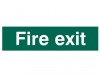 Scan Fire Exit Text Only - PVC 200 x 50mm