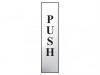 Scan Push Vertical - Polished Chrome Effect 50 x 200mm