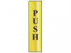 Scan Push Vertical - Polished Brass Effect 50 x 200mm