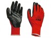 Scan Palm Dipped Black Nitrile Gloves Size 8 Medium