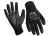 Scan Black PU Coated Glove Size 10 Extra Large (Pack of 240)