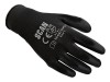 Scan Black PU Coated Gloves - L (Size 9) (200 Pairs)