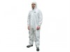 Scan Chemical Splash Resistant Disposable Coverall White Type 5/6 L (39-42in)