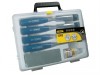 Stanley 5002 Bevel Edge Chisel set 4 Piece + Oilstone