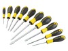 Stanley Tools 0-60-211 Essential Screwdriver Set of 10 PH/SL/PZ