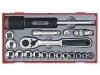 Teng TT3819 19 Piece Reg Metric Socket Set 3/8in Drive