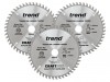 Trend CraftPro Plunge Saw Blade 160 x 20mm x 48T (Pack 3)