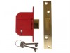 UNION StrongBOLT 2100S BS 5 Lever Mortice Deadlock 68mm 2.5in Satin Brass Visi