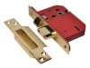 UNION StrongBOLT 2205S 5 Lever Mortice Sashlock Polished Brass 81mm 3in Visi