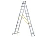 Zarges D-Rung Combination Ladder 2-Part 2 x 10 Rungs