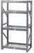 DRAPER 4SHELF METAL UNIT 104X61X183CM