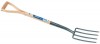 DRAPER CARBON STEEL BORDER FORK WITH ASH HANDLE