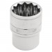 DRAPER 1/2\" Square Drive Hi-Torq® 12 Point Socket (3/8\")