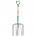 DRAPER 10 Prong Potato Fork with Wood Shaft and MYD Handle