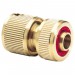 DRAPER Expert Brass 1/2\" Hose Connector with Water Stop