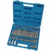 DRAPER Expert 61 Piece 3/8, 1/2\" Sq. Dr. Mechanics Socket and Bit Set