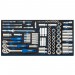 DRAPER 1/4\", 3/8\", and 1/2\" Socket Set in Full Drawer EVA Insert Tray (84 Piece)