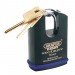 DRAPER EXPERT 50MM HEAVY DUTY ELECTRIC PLATED STAINLESS STEEL PADLOCK & 2 KEYS WITH SUPER TOUGH MOLYBDENUM STEEL SHROUDE