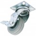 SWIVEL PLATE FIXING RUBBER CASTOR WITH BRAKE