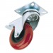 SWIVEL PLATE FIXING POLYURETHANE WHEEL WITH BRAKE