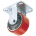 FIXED PLATE FIXING HEAVY DUTY POLYURETHANE WHEEL